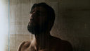 Man in the shower.