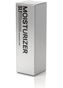 Silver box of moisturizer with 'SL1' branding on a white background