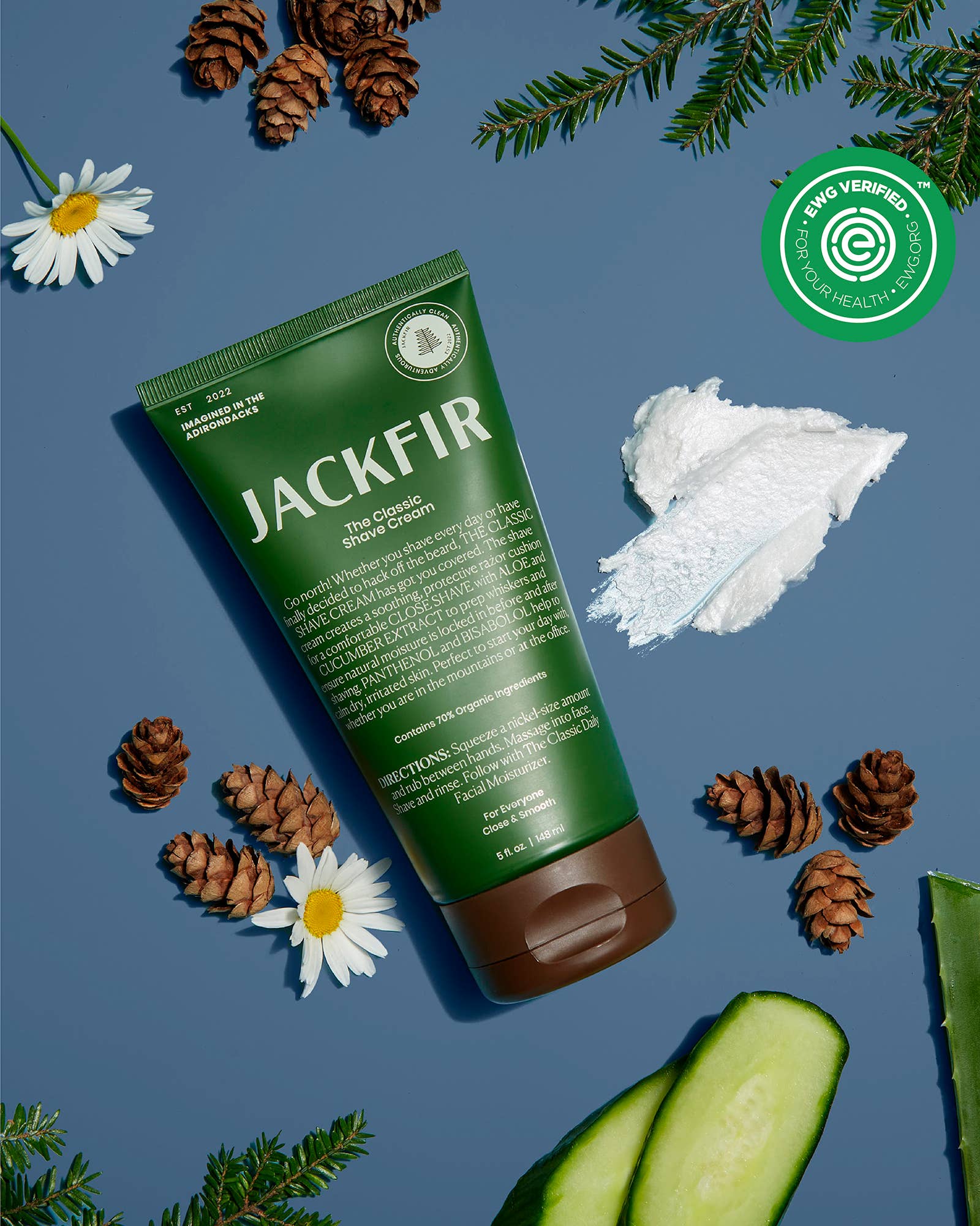 Henkey Jackfir Classic Shave Cream | EWG Verified Organic for Men – Henkey's